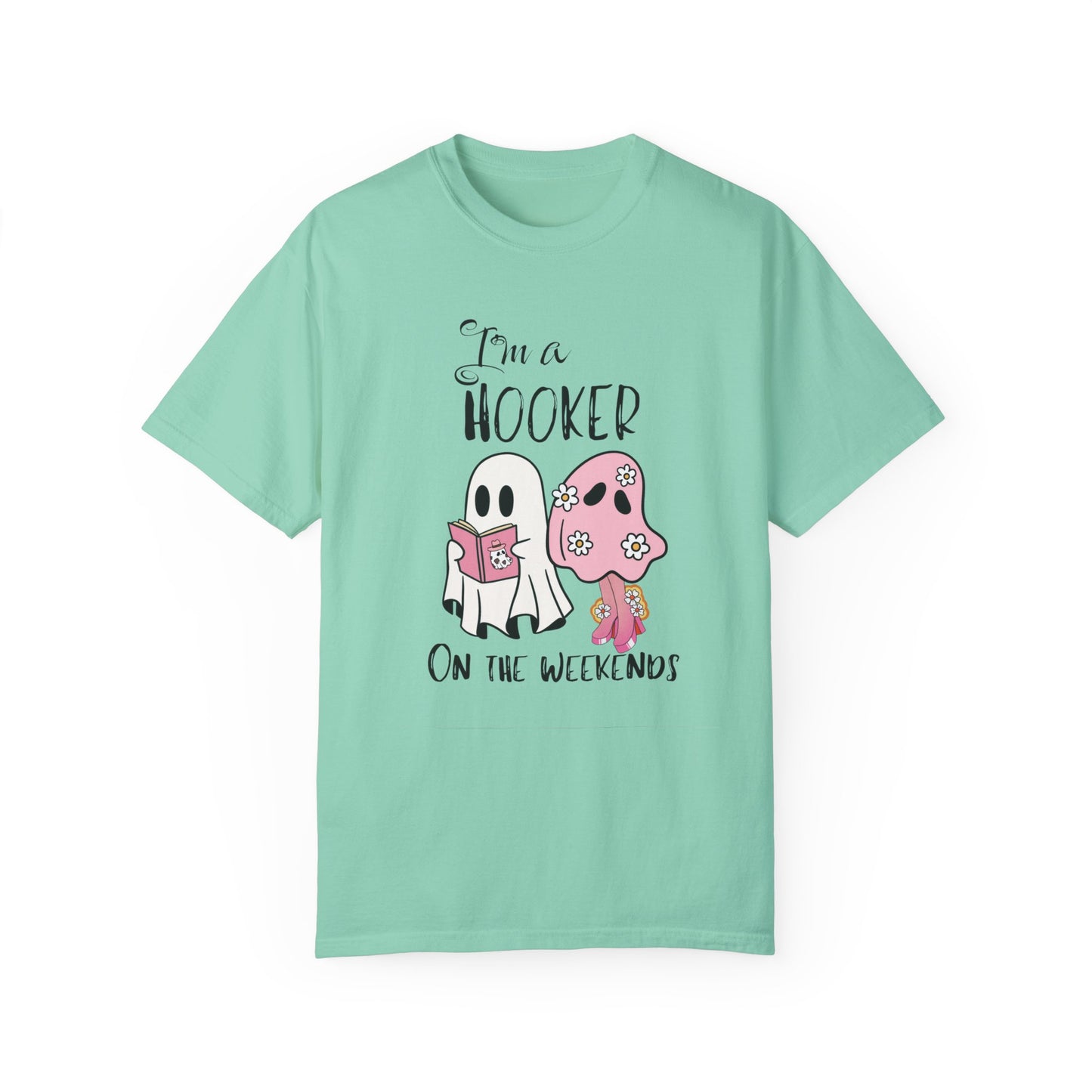 I love Girly Book Lover ghost T-shirt