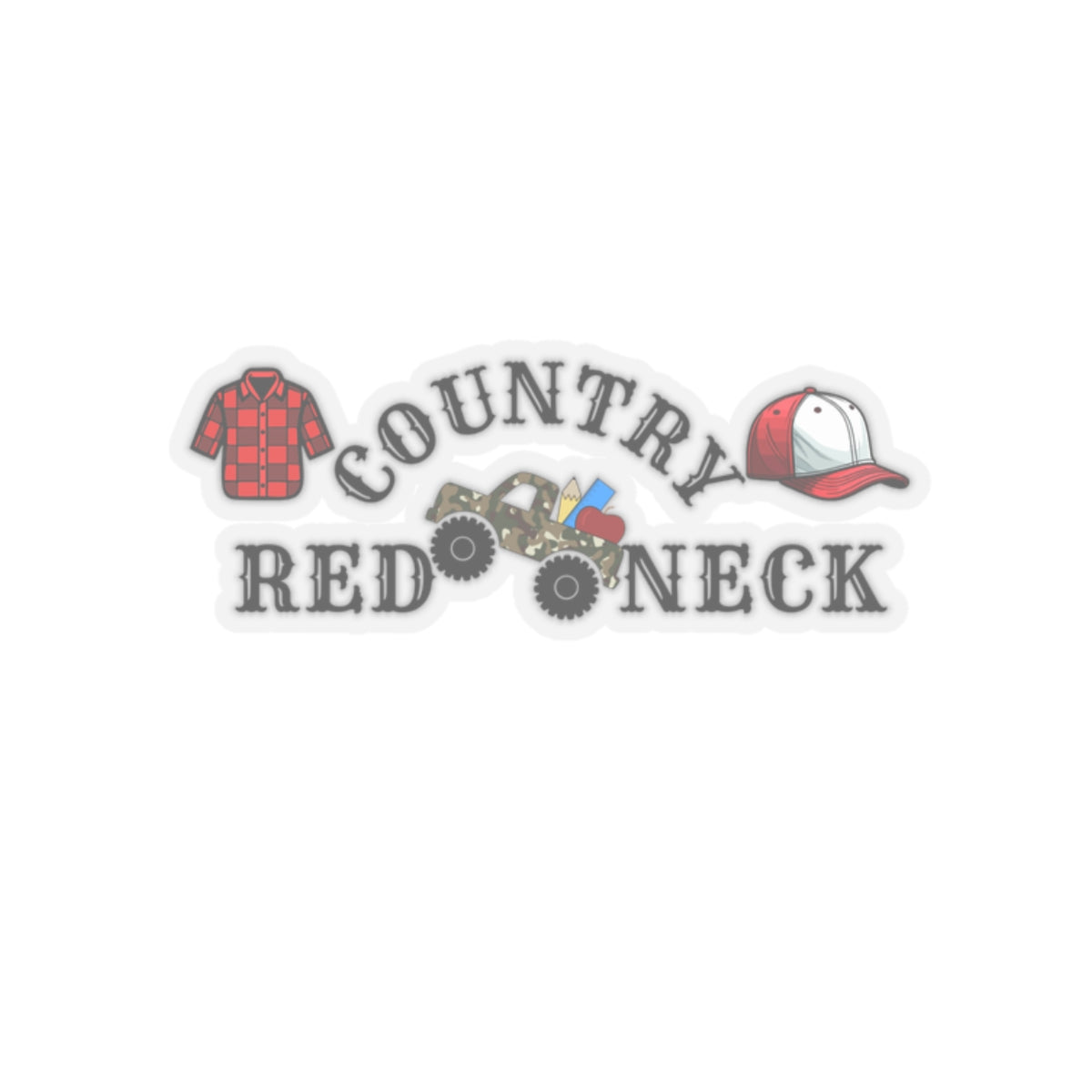 Country Boujee, Kiss-Cut Stickers