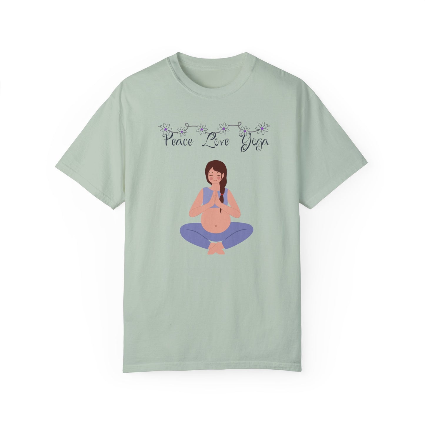 Peace Love and Pregnant Yoga Collection T- Shirt