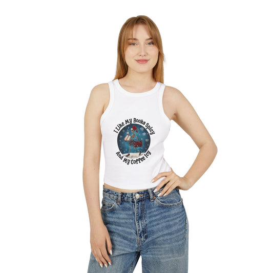 Books Spicy Coffee Icey Micro Rib Racer Tank Top