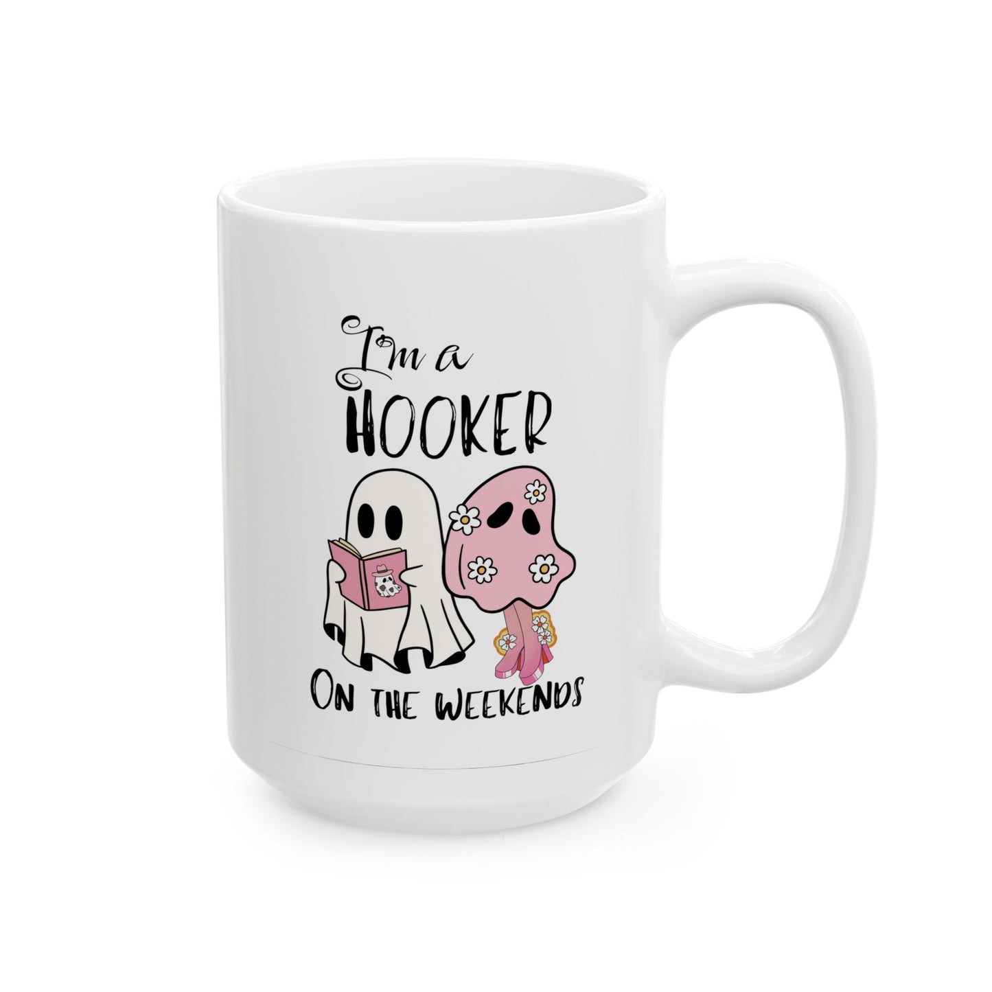 Girlie Booker Hooker Booker Coffee Book lover Ceramic Mug,