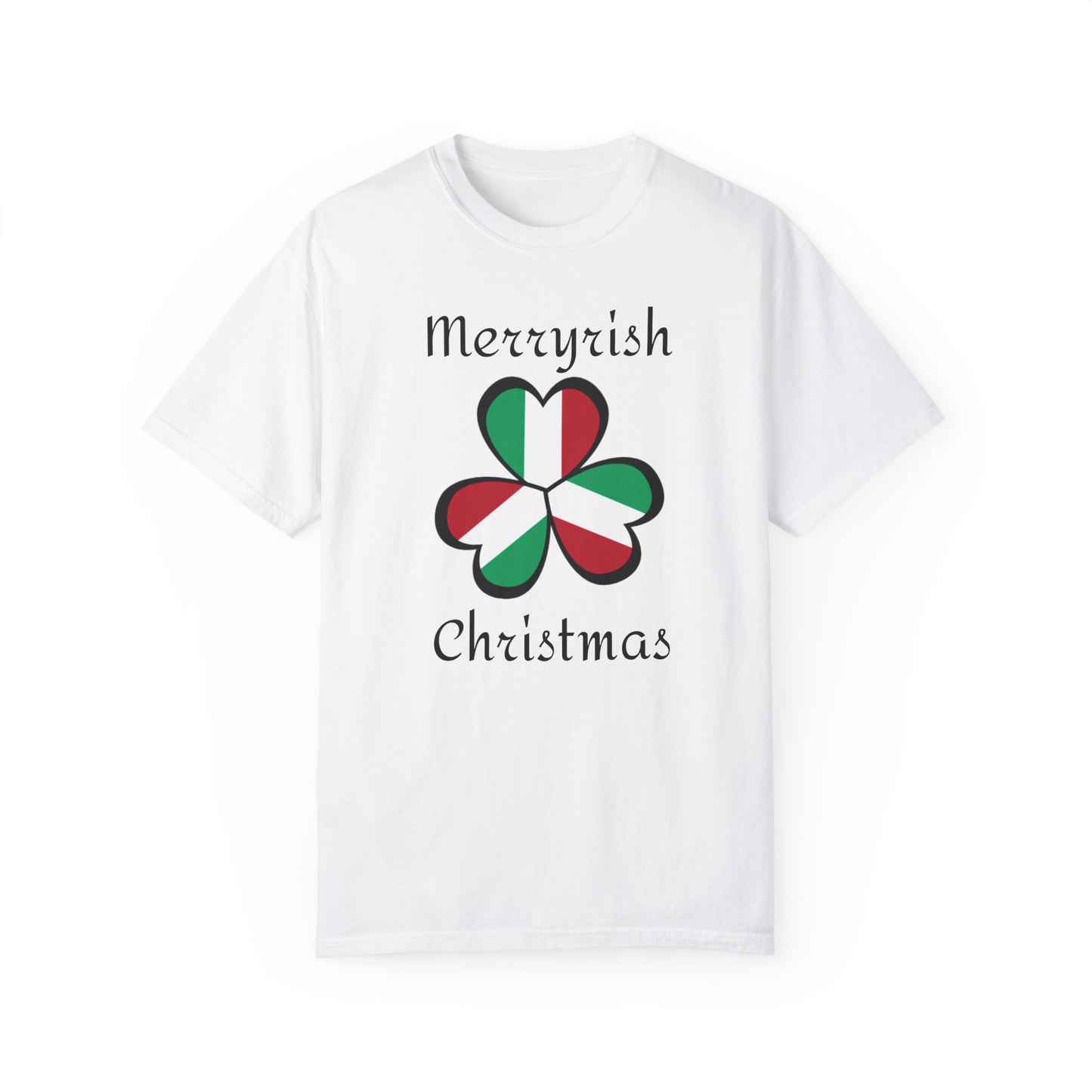 Merryirish Christmas, Unisex Garment-Dyed T-shirt