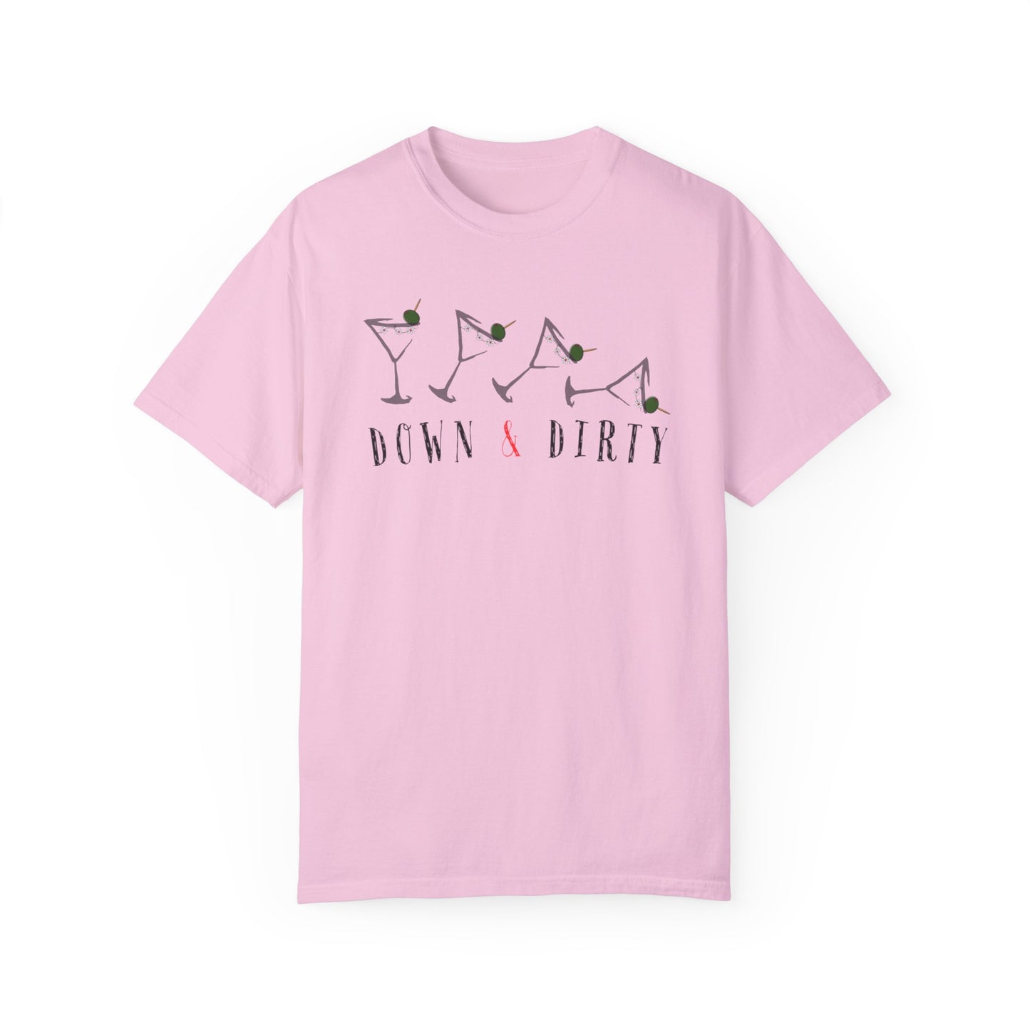 Down and Dirty Martini, Unisex Garment-Dyed T-shirt