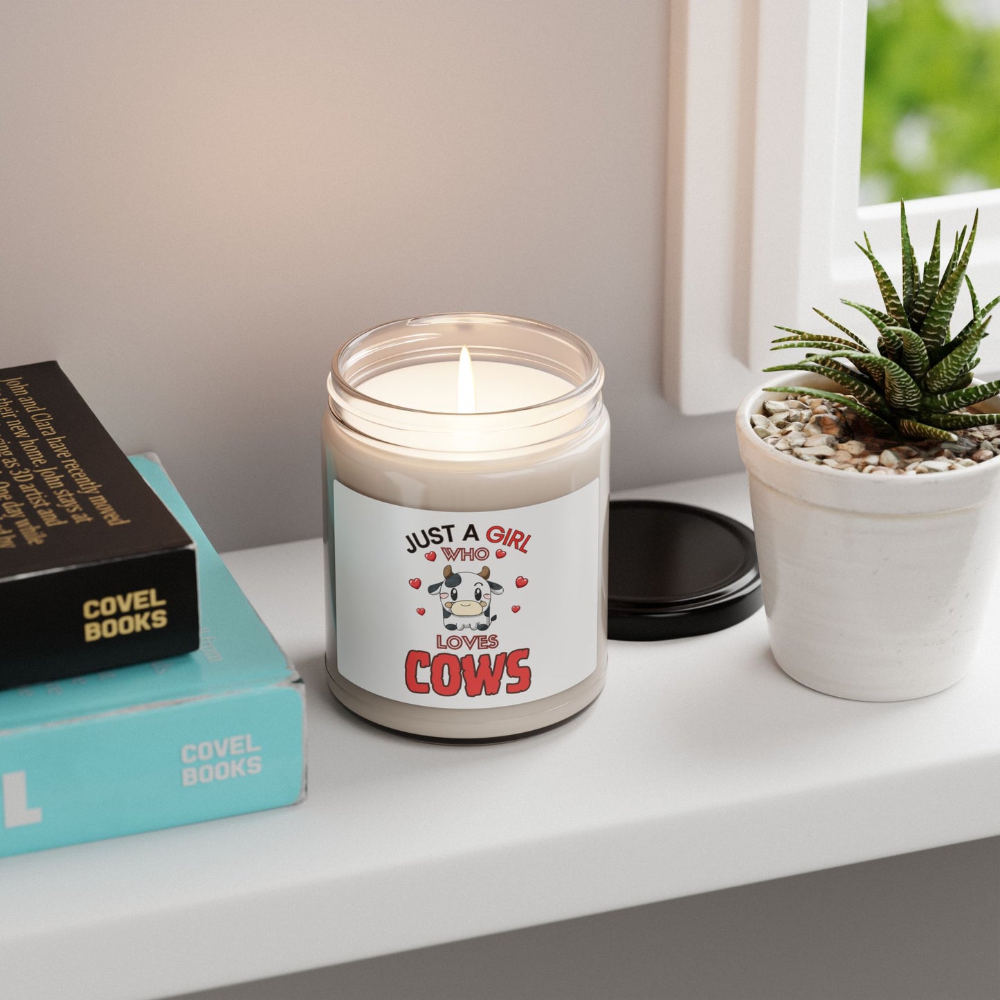 Just a Girl who loves Cows, Soy Candle, 9oz