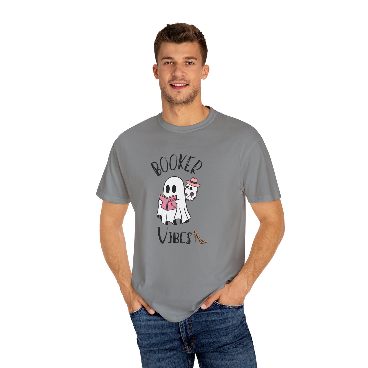 Booker Vibes Book Lover ghost T-shirt