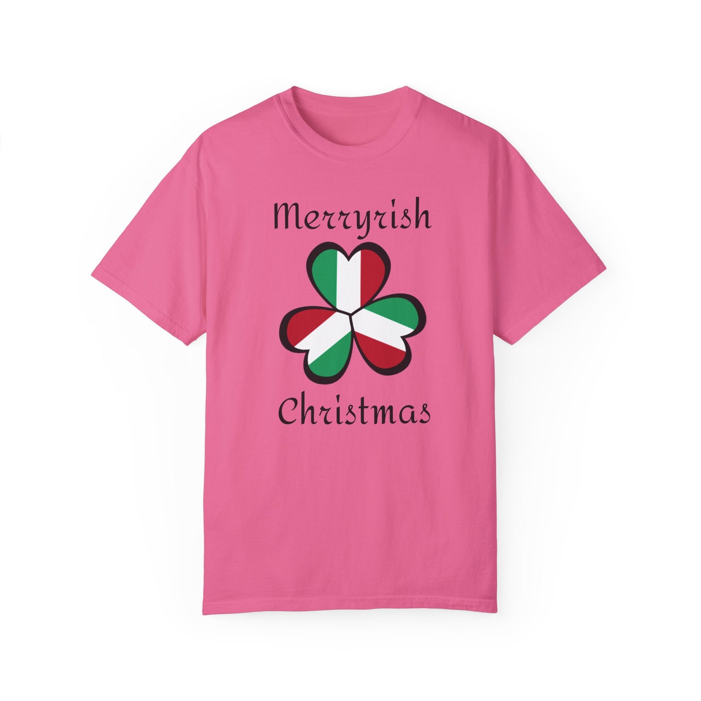 Merryirish Christmas, Unisex Garment-Dyed T-shirt