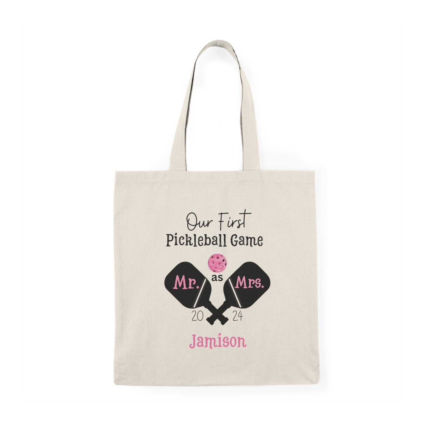 Pickleball 1st Anniversary Gift Natural Tote Bag