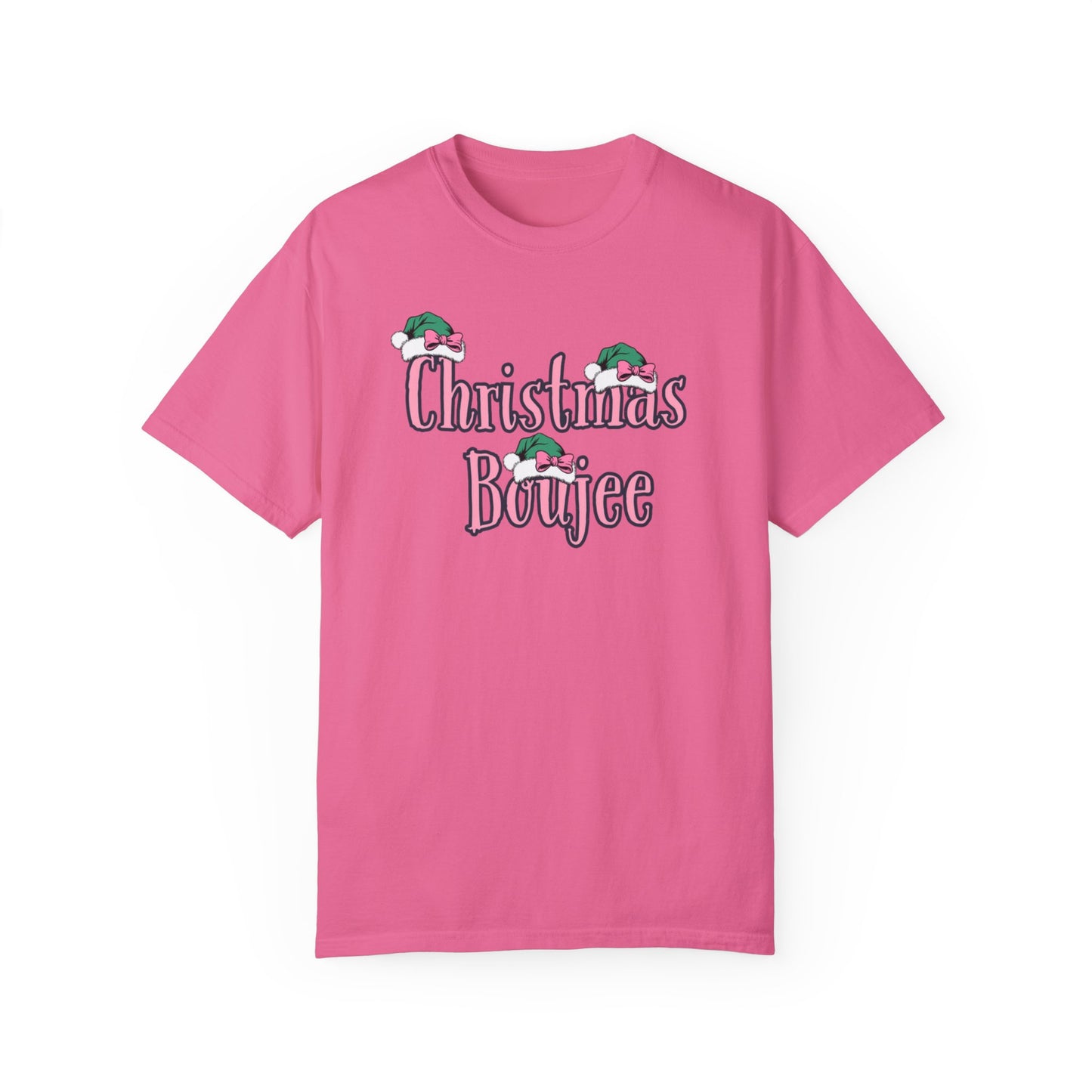 Copy of Christmas Boujee Momma T-shirt, Mom Boujee gift, Christmas Boujee shirt, Unisex Garment-Dyed T-shirt