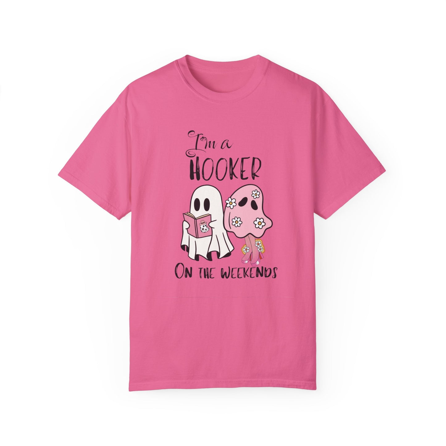 I love Girly Book Lover ghost T-shirt