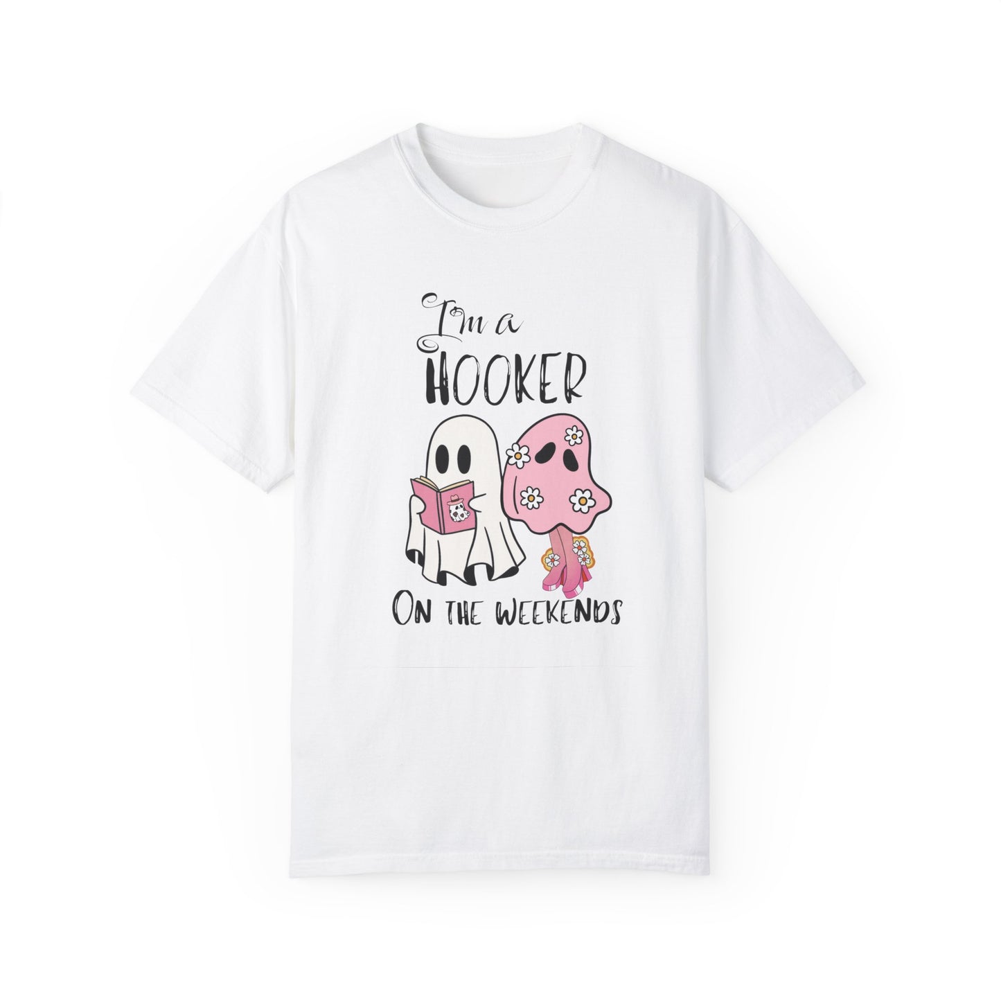 I love Girly Book Lover ghost T-shirt