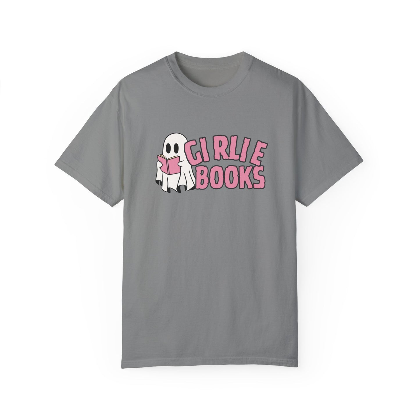 I love Girly Book Lover ghost T-shirt