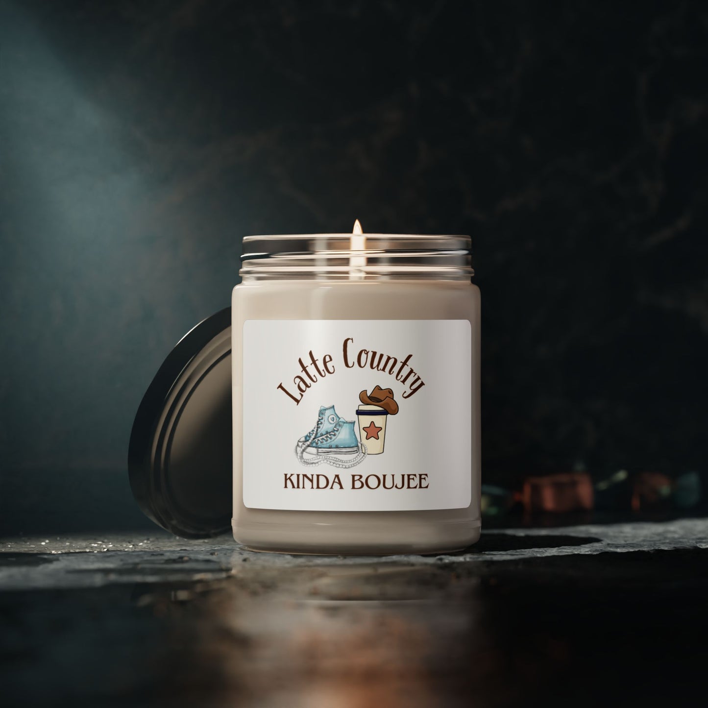 Latte Country  Boujee  Soy Candle, 9oz