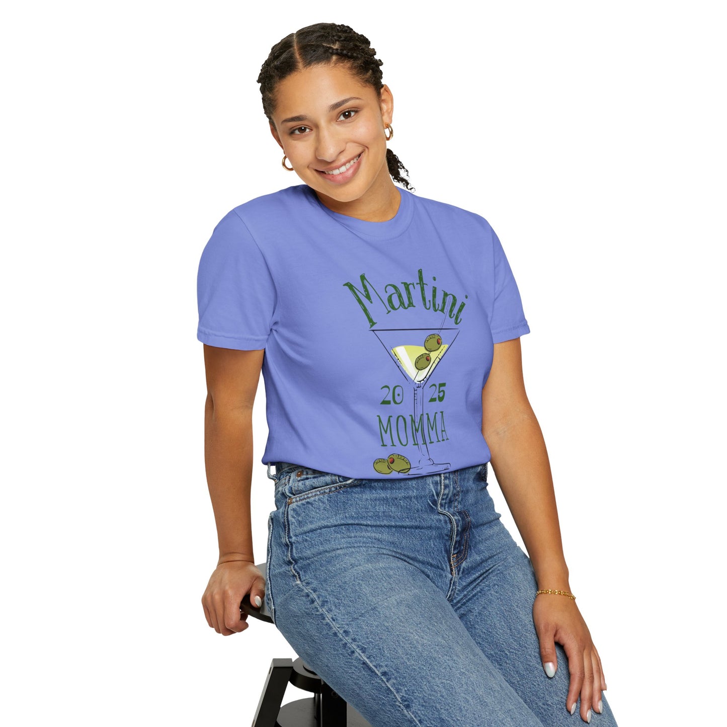Martini Momma, Unisex Garment-Dyed T-shirt