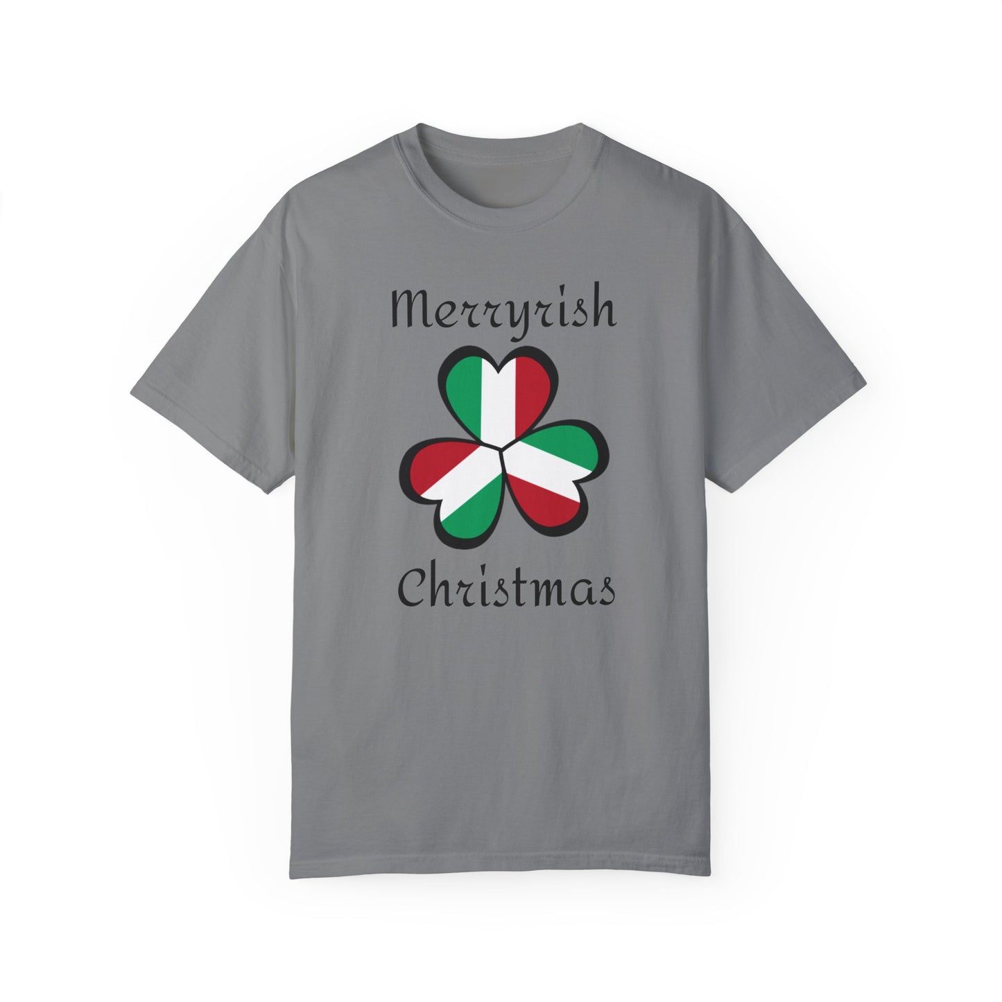 Merryirish Christmas, Unisex Garment-Dyed T-shirt