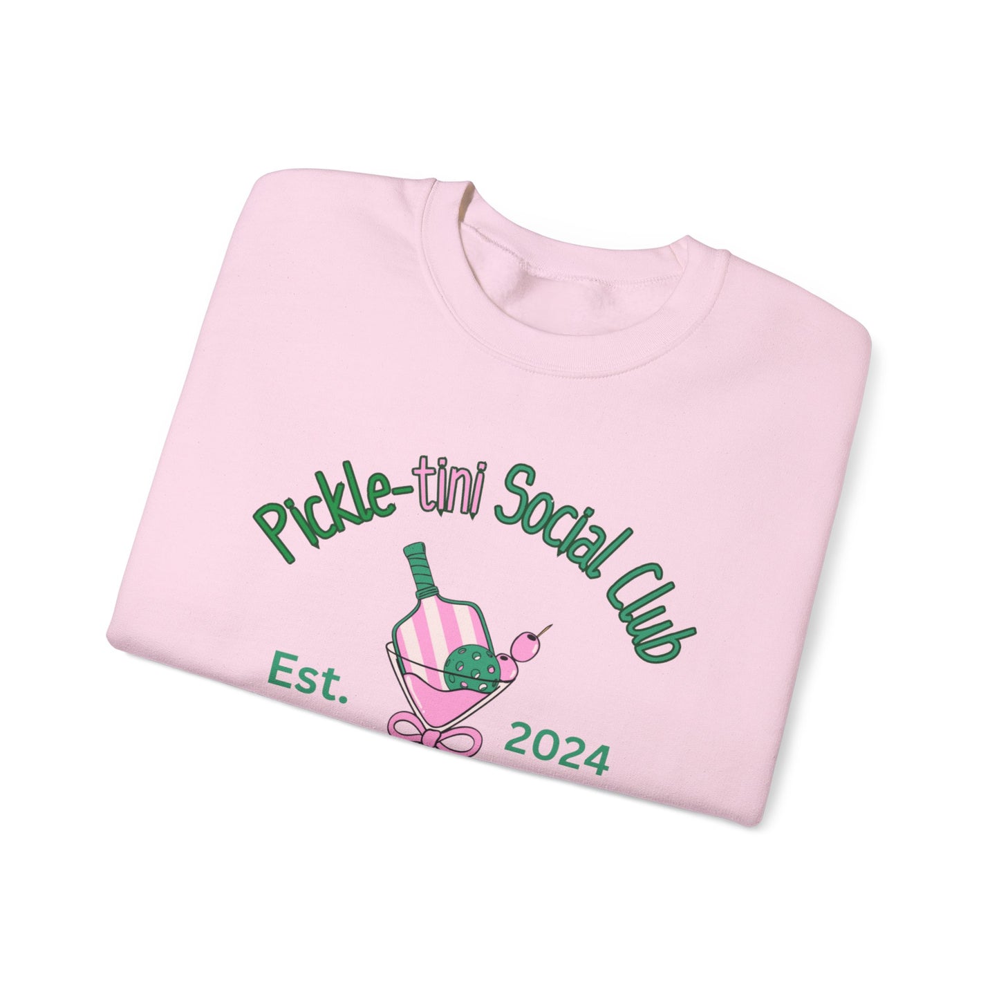 Pickletini Social Club gift, Pink Pickleball Sweatshirt, Unisex Heavy Blend™ Crewneck Sweatshirt, Pickleball lover