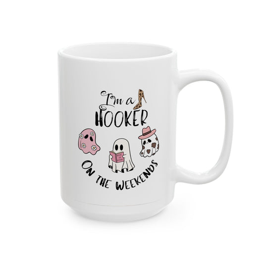 Hooker Booker Coffee Book lover Ceramic Mug,