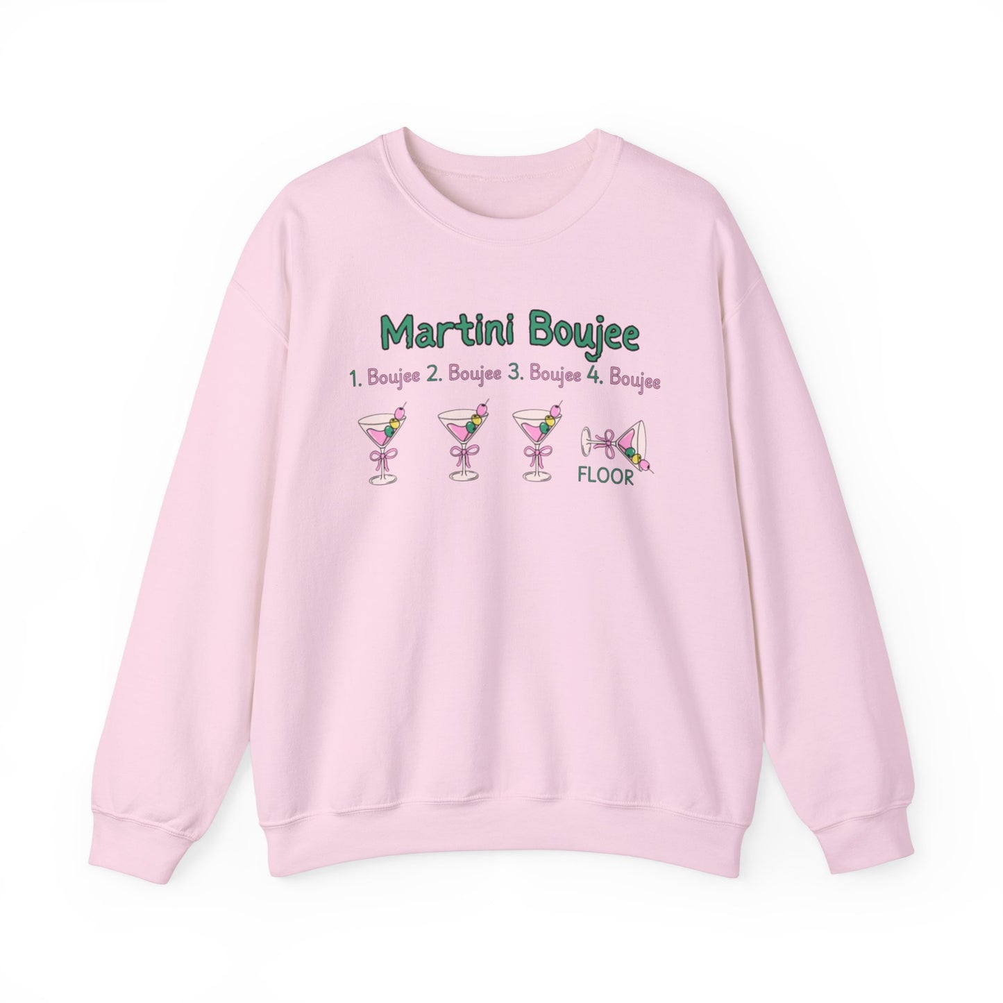 Martini Boujee Nights Christmas Sweatshirt