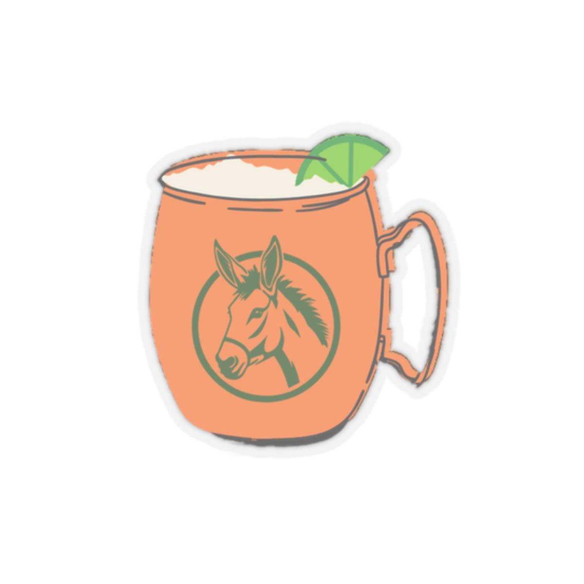 Moscow Mule cup, Kiss-Cut Stickers