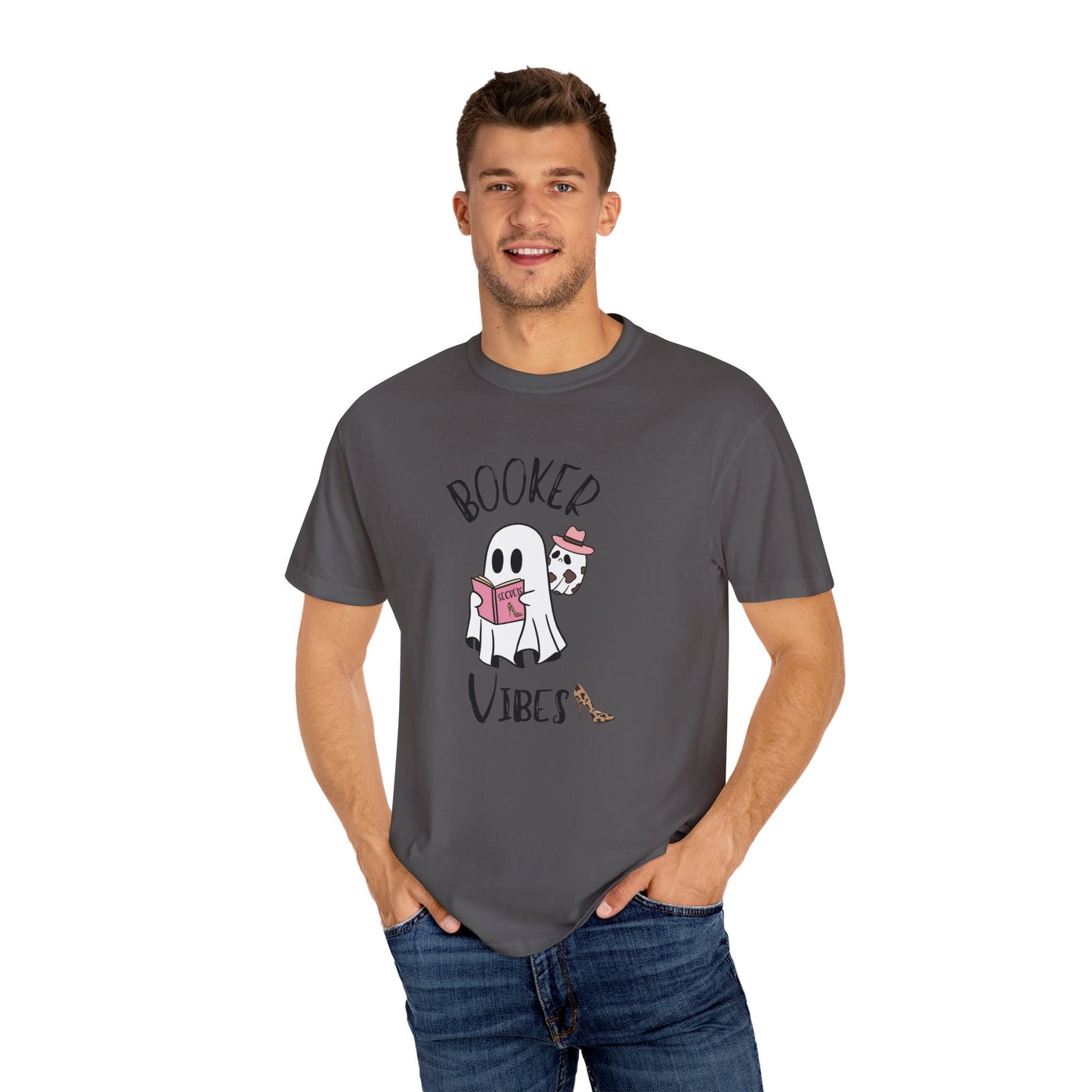 Booker Vibes Book Lover ghost T-shirt