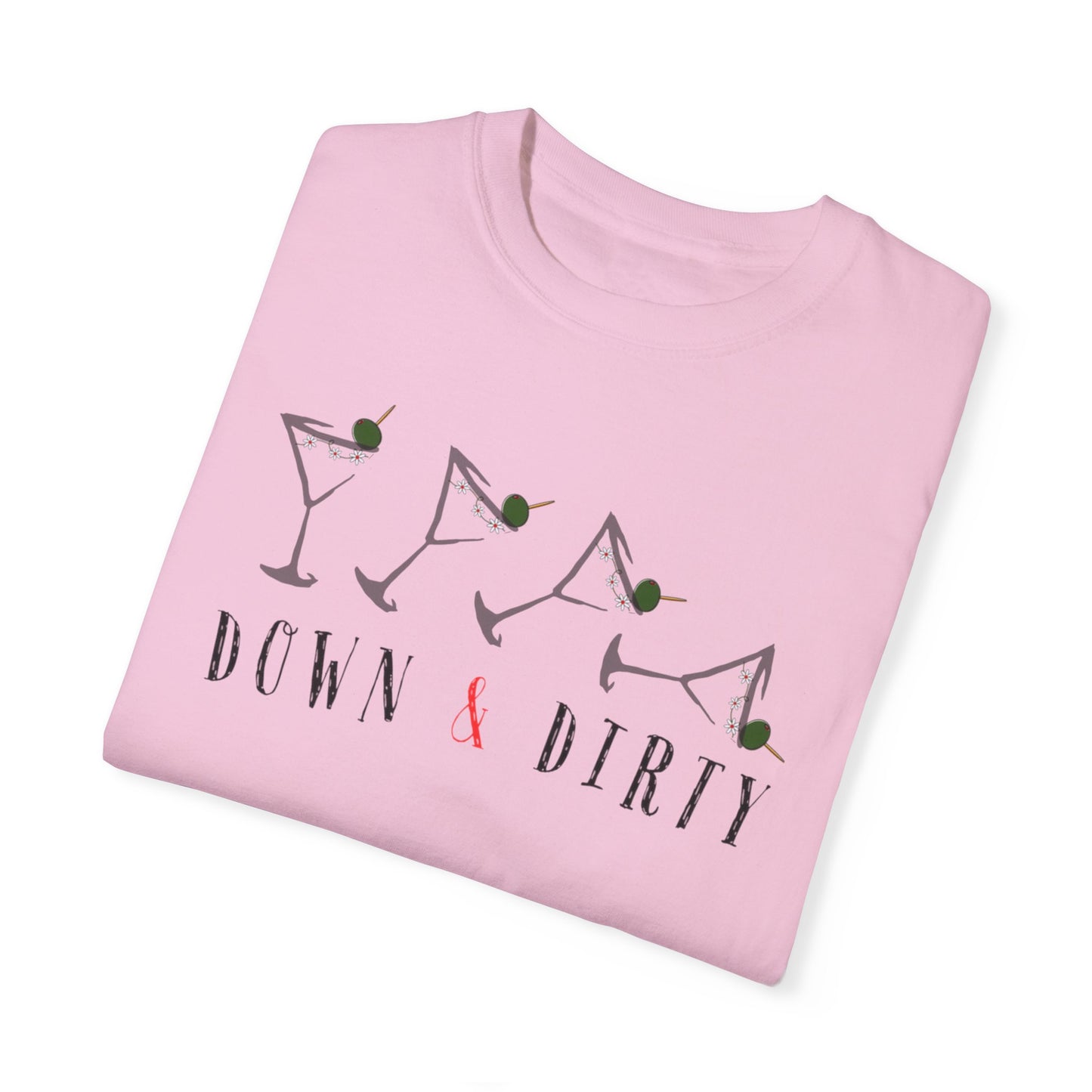 Down and Dirty Martini, Unisex Garment-Dyed T-shirt