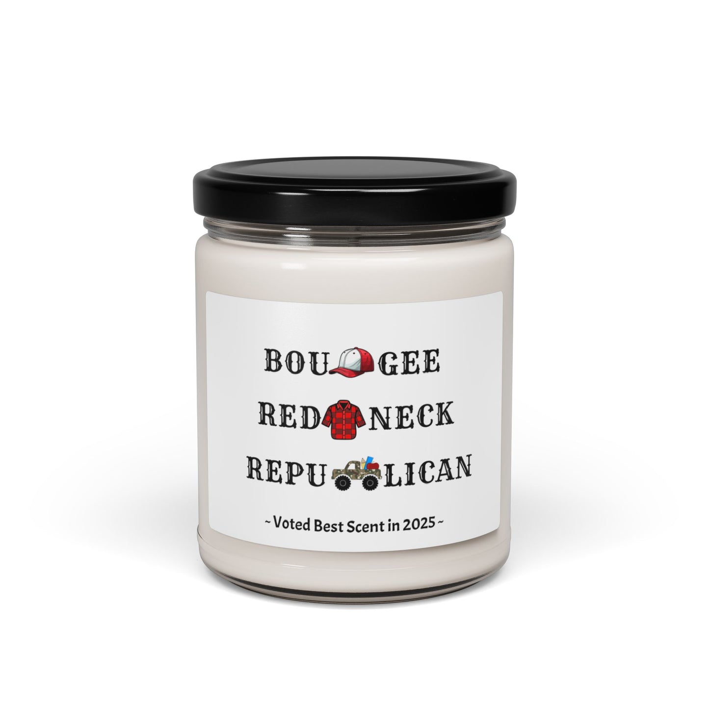 Bougee Redneck Republican  American  Soy Candle, 9oz