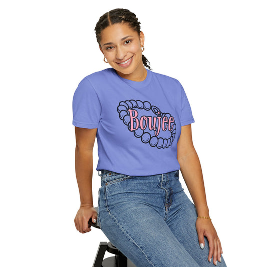 Boujee Pearls, Unisex Garment-Dyed T-shirt