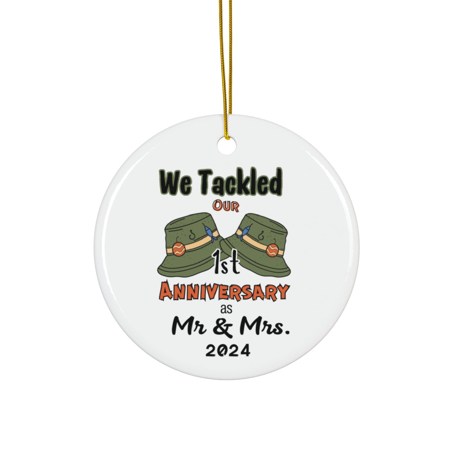 Fishing Tackle Ceramic Ornament Anniversary