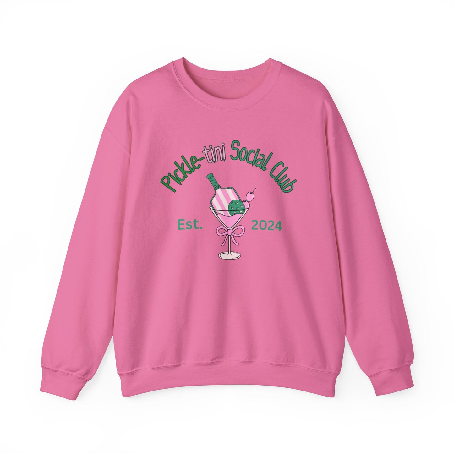 Pickletini Social Club gift, Pink Pickleball Sweatshirt, Unisex Heavy Blend™ Crewneck Sweatshirt, Pickleball lover