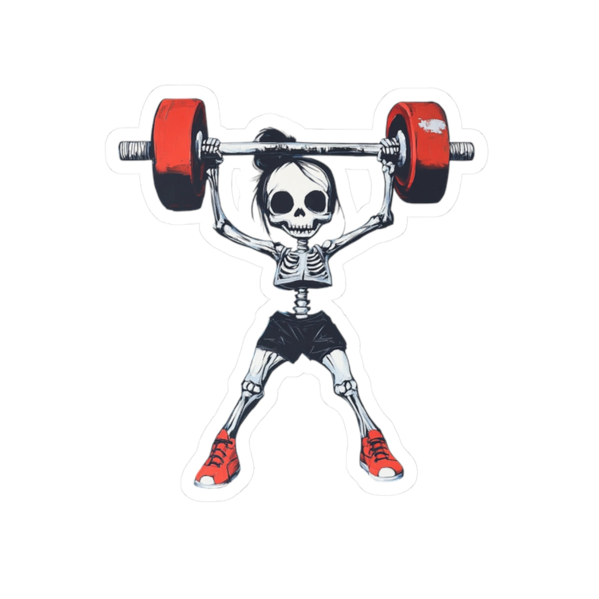Skelly Weight Vibes, Kiss-Cut Stickers