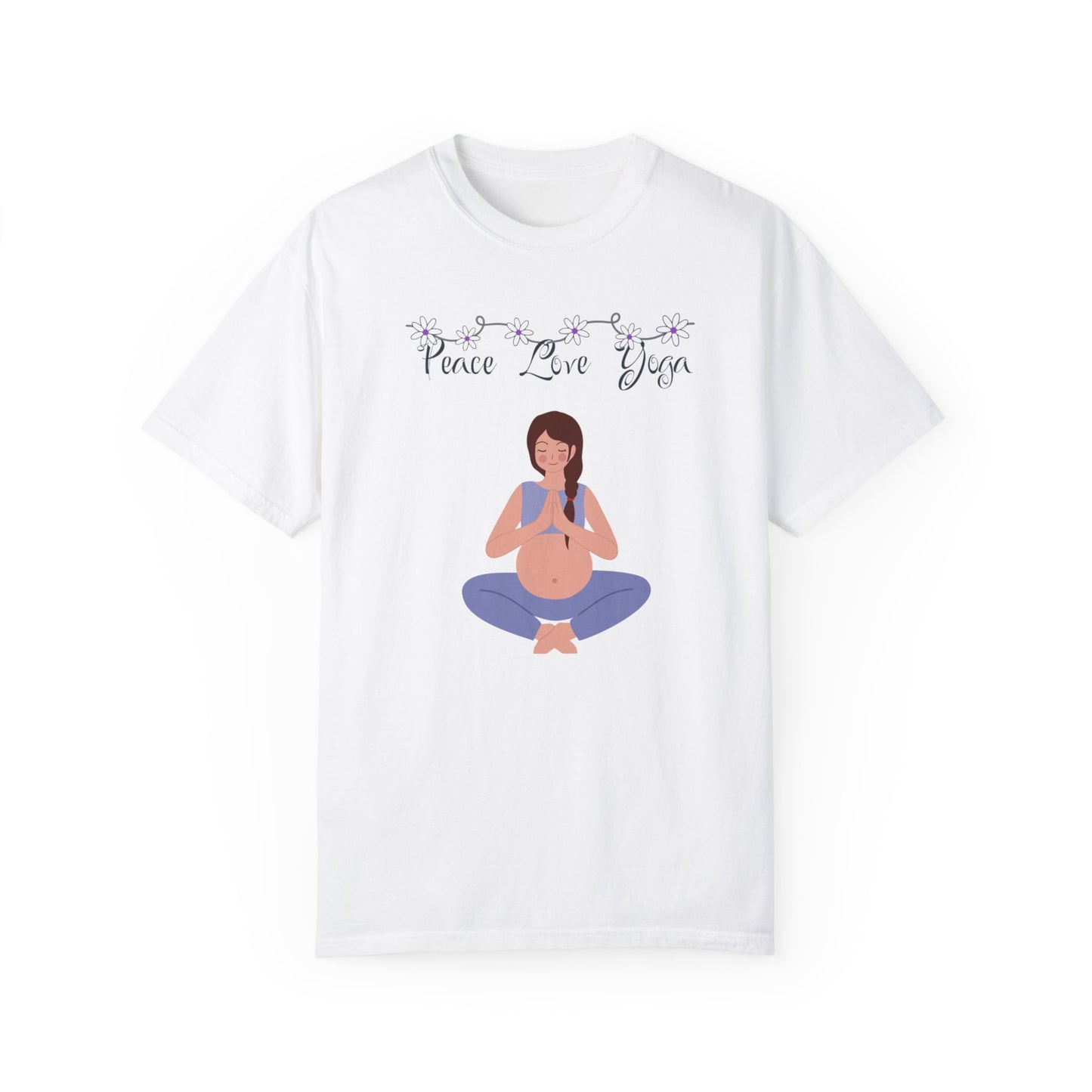 Peace Love and Pregnant Yoga Collection T- Shirt