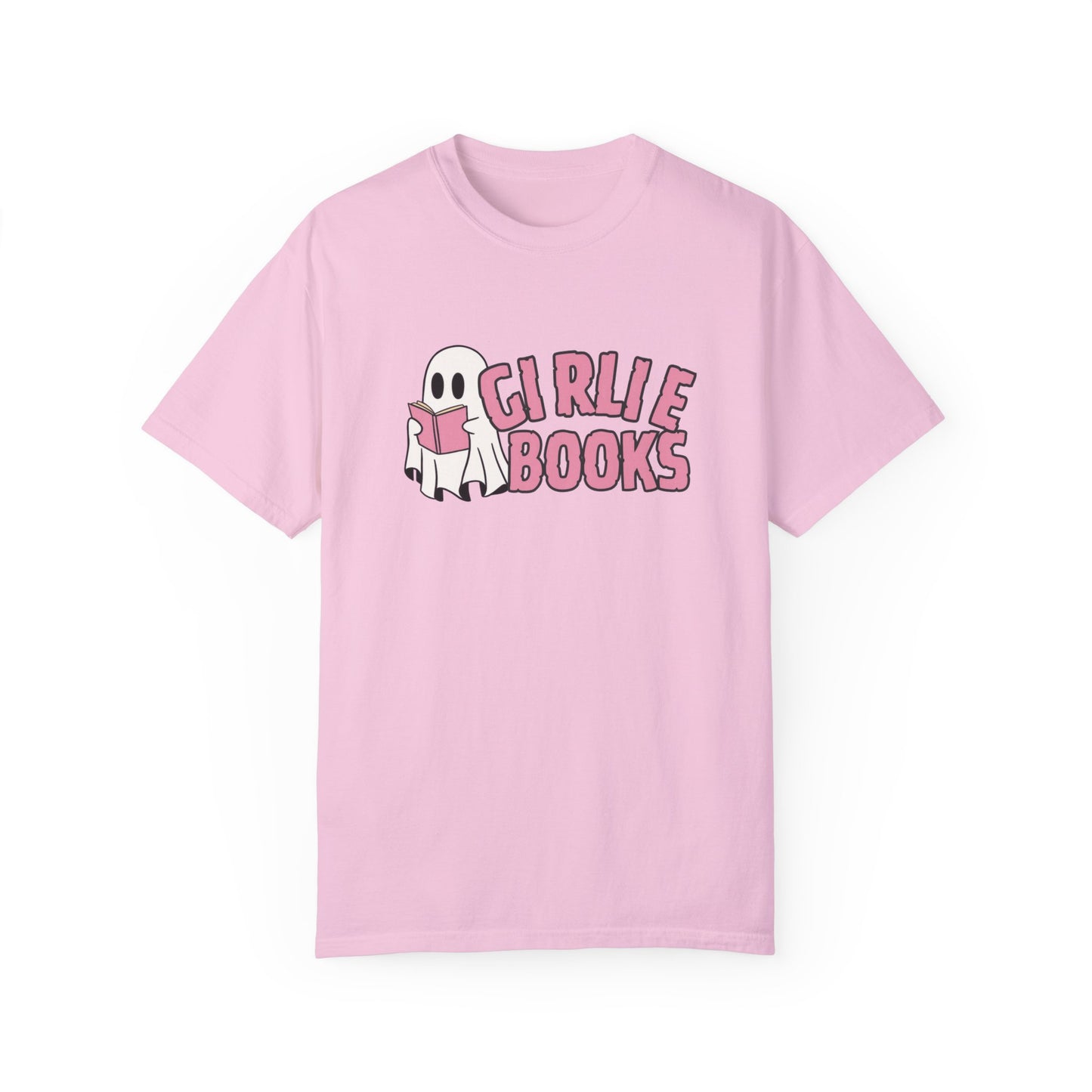 I love Girly Book Lover ghost T-shirt