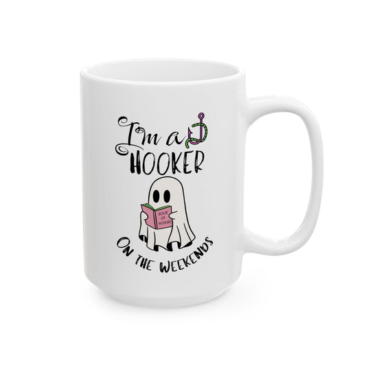 Hooker Booker Coffee Book lover Ceramic Mug,