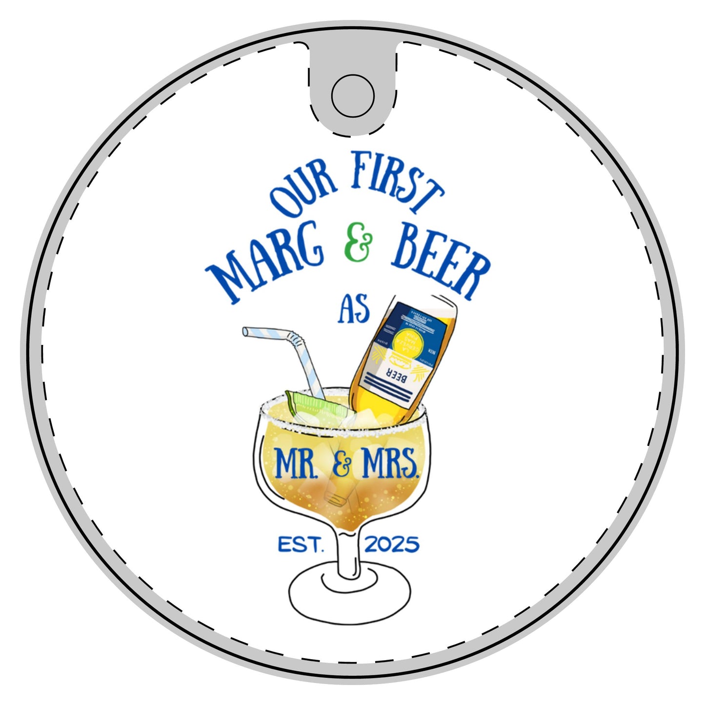 Marg and Beer Ceramic Decoration Ornament