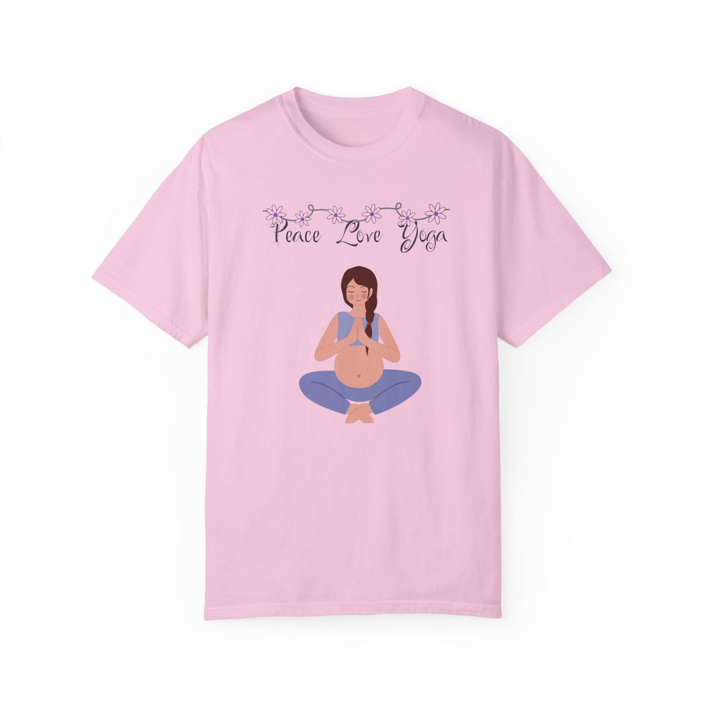 Peace Love and Pregnant Yoga Collection T- Shirt