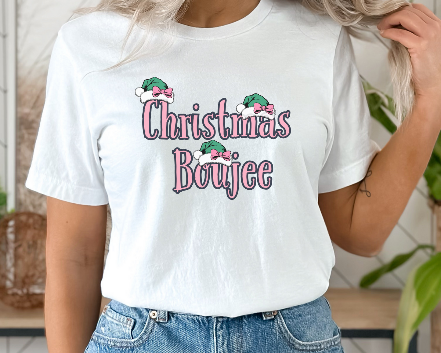 Christmas Boujee Momma T-shirt, Mom Boujee gift