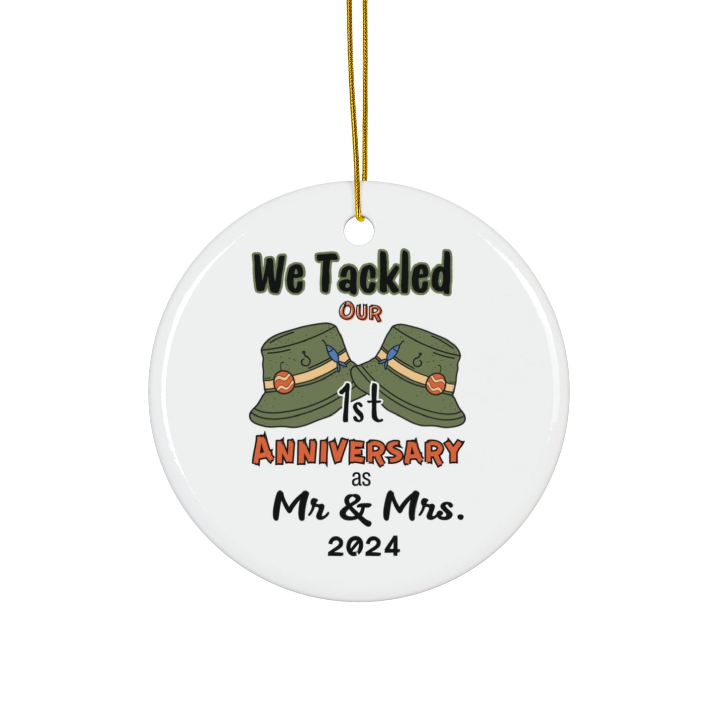 Fishing Tackle Ceramic Ornament Anniversary