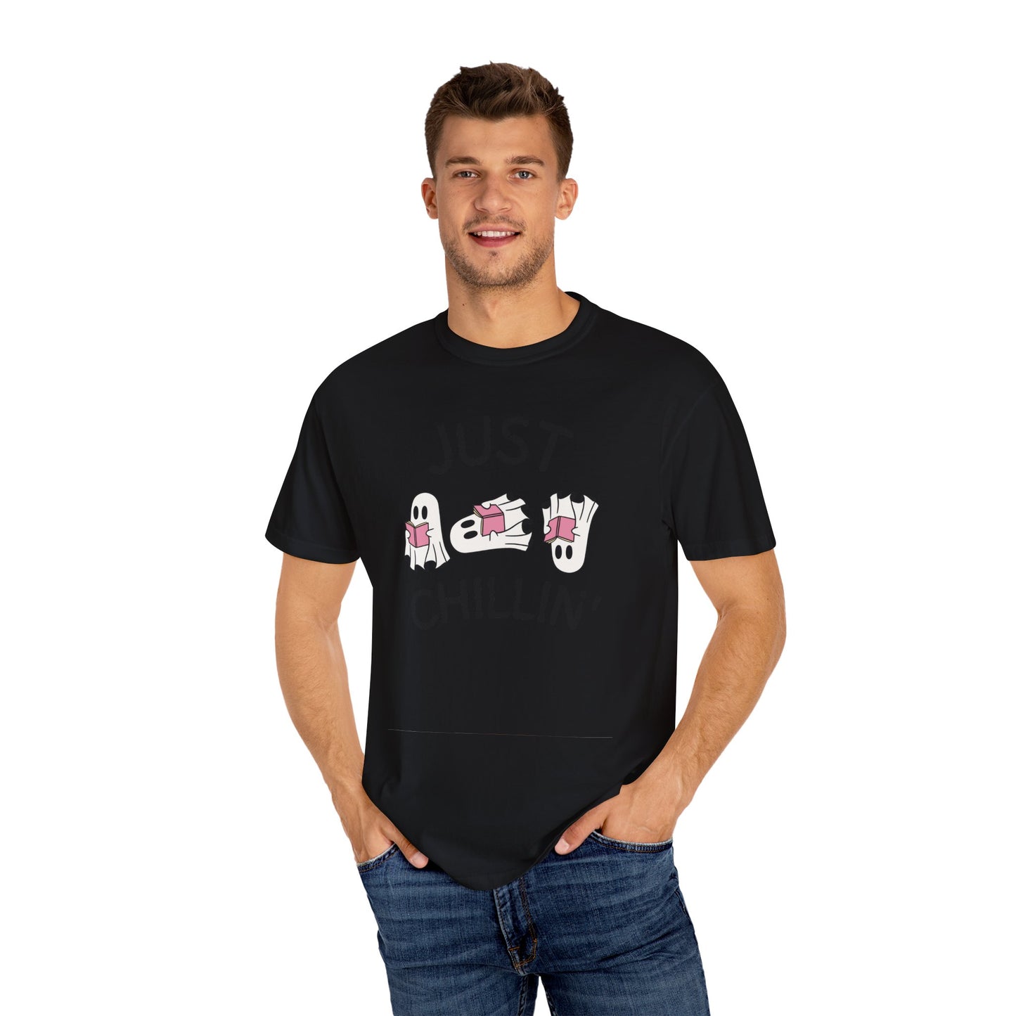 Just Chillin Book Lover ghost T-shirt