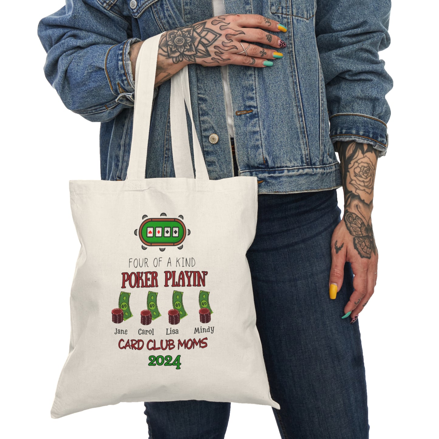 Poker Moms Natural Tote Bag