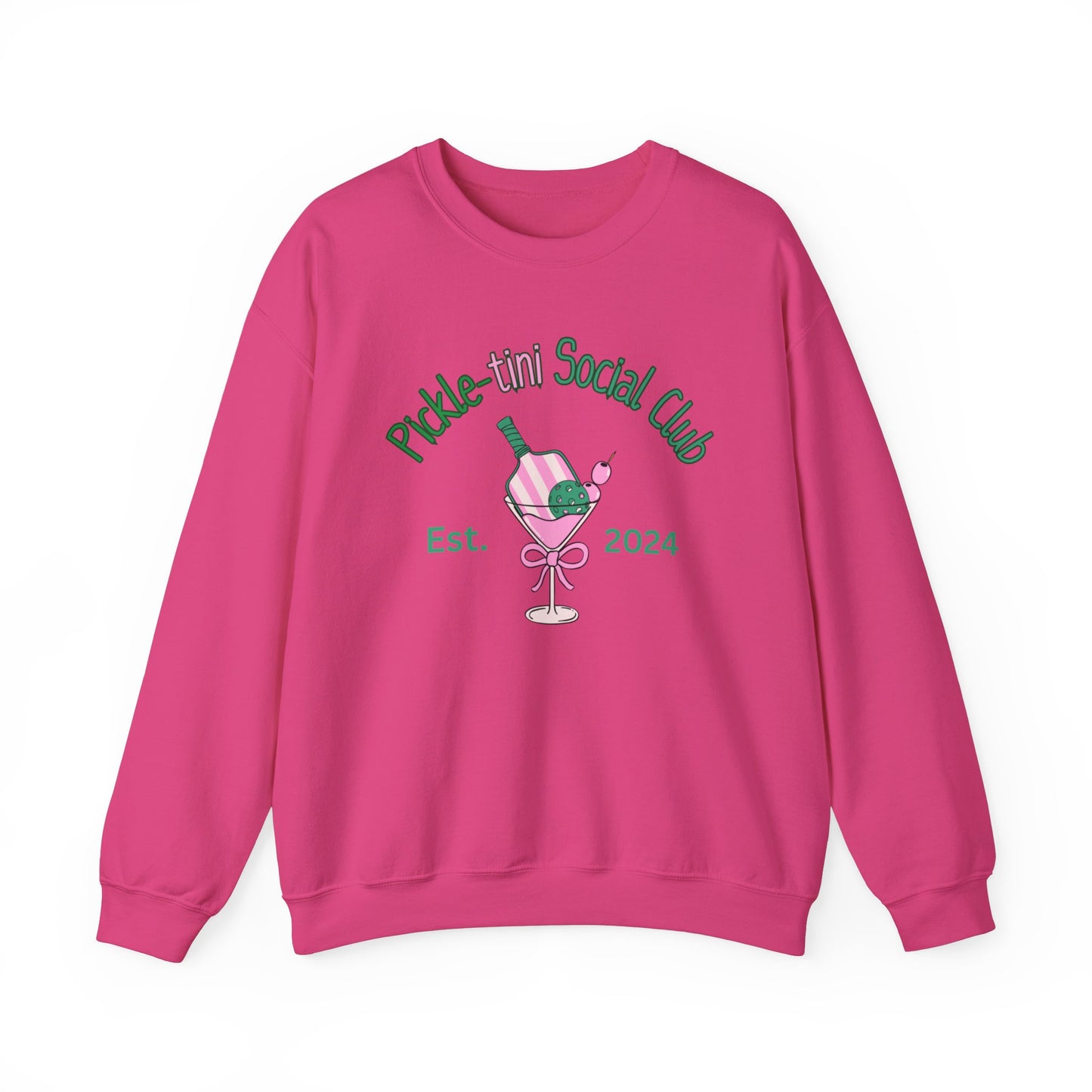 Pickletini Social Club gift, Pink Pickleball Sweatshirt, Unisex Heavy Blend™ Crewneck Sweatshirt, Pickleball lover