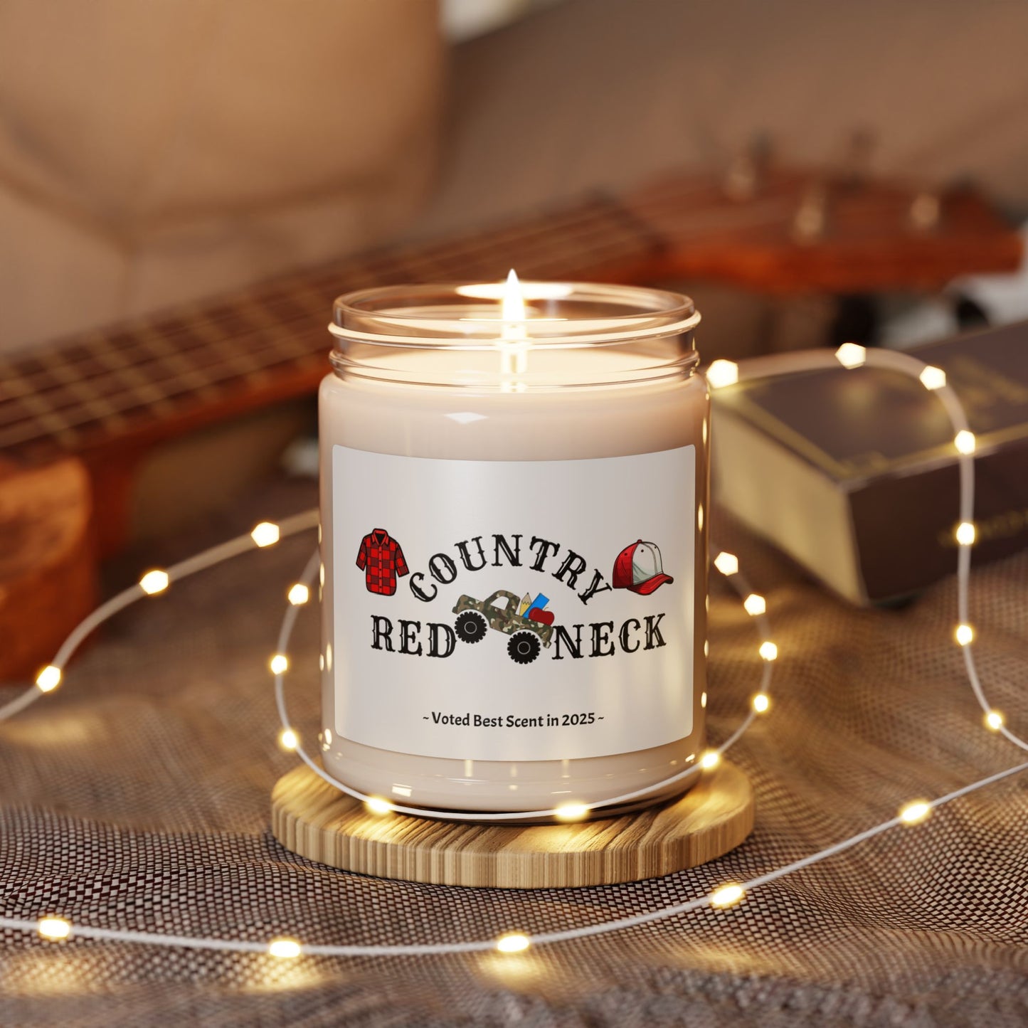 Country Redneck Bougee American  Soy Candle, 9oz