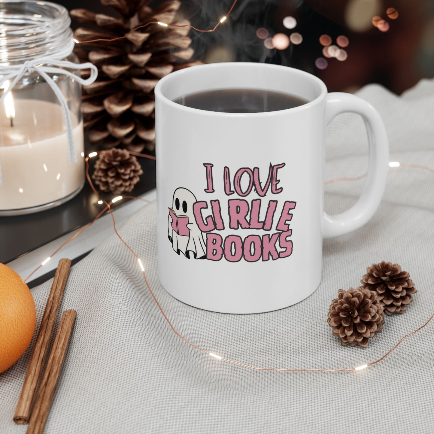 Just Chillin Coffee Book lover Ceramic Mug,