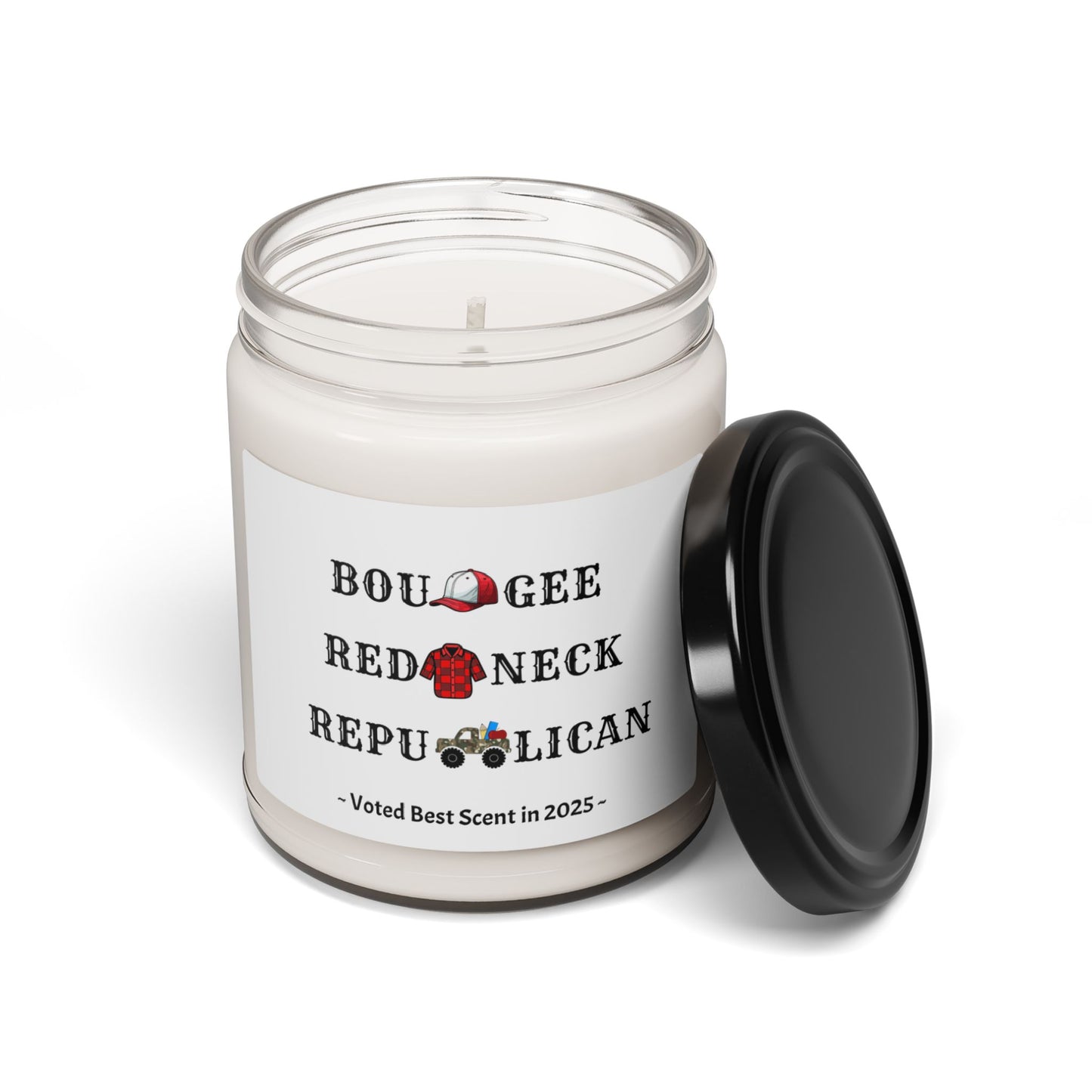 Bougee Redneck Republican  American  Soy Candle, 9oz