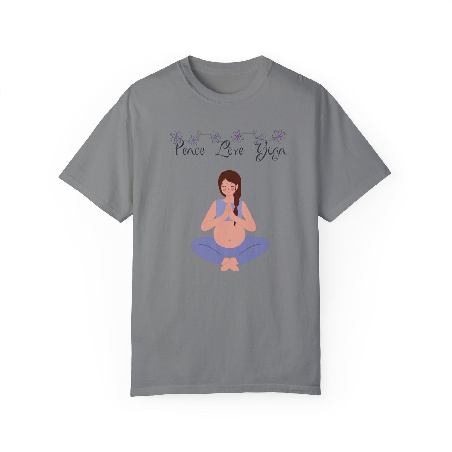Peace Love and Pregnant Yoga Collection T- Shirt