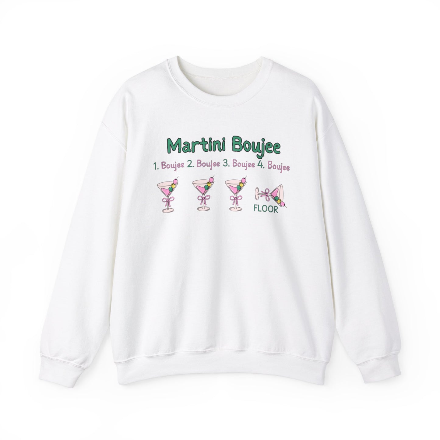 Martini Boujee Nights Christmas Sweatshirt