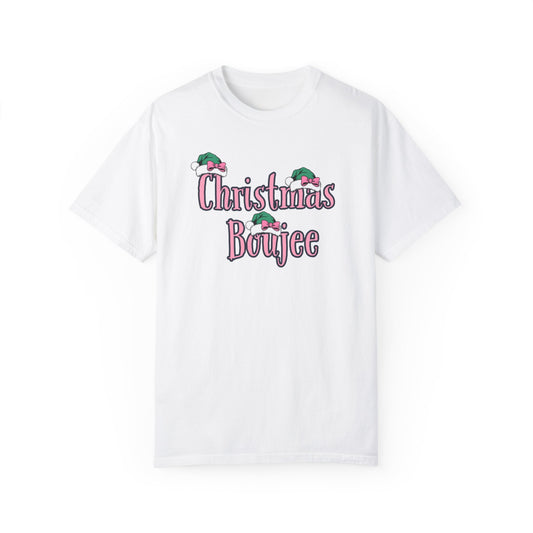 Copy of Christmas Boujee Momma T-shirt, Mom Boujee gift, Christmas Boujee shirt, Unisex Garment-Dyed T-shirt
