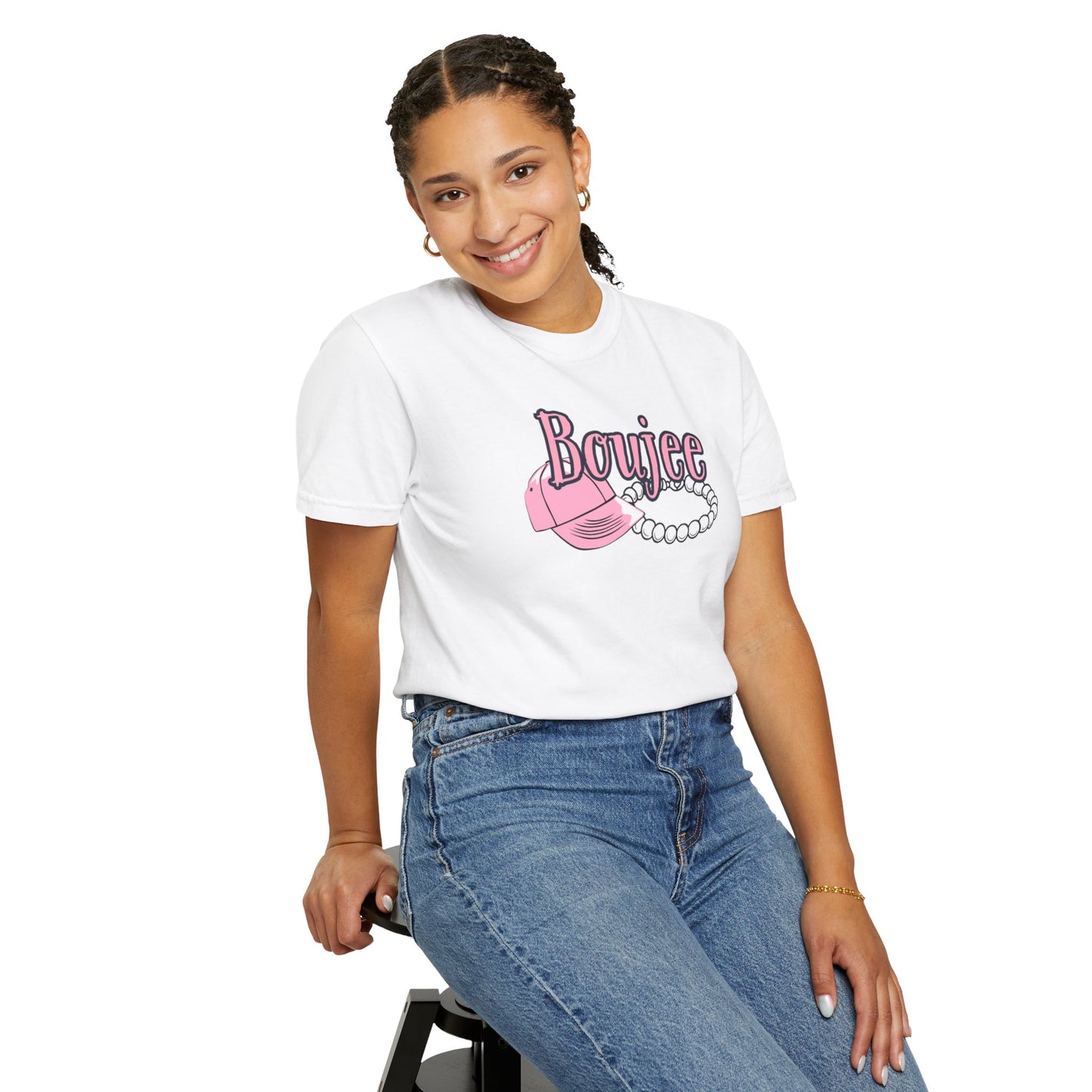 Boujee Pearls, Unisex Garment-Dyed T-shirt