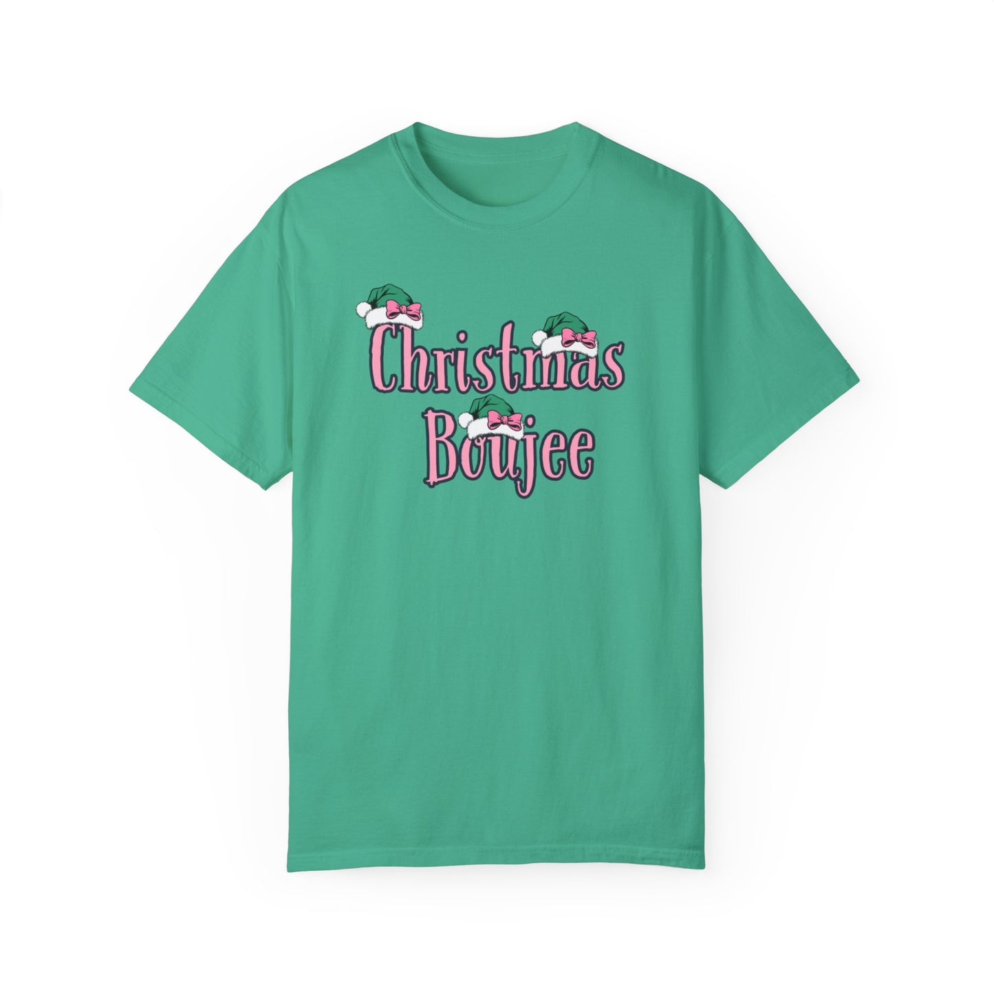 Copy of Christmas Boujee Momma T-shirt, Mom Boujee gift, Christmas Boujee shirt, Unisex Garment-Dyed T-shirt
