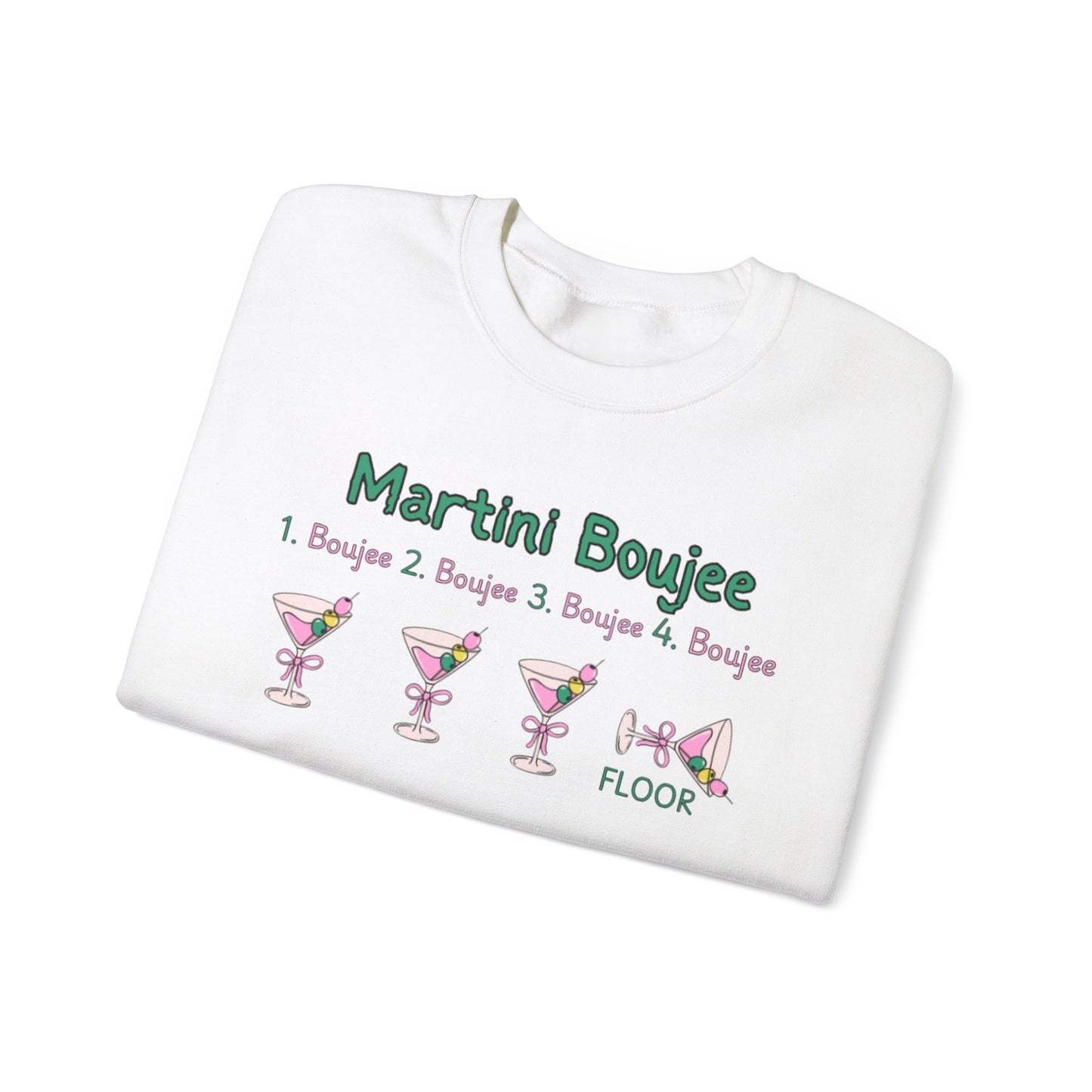 Martini Boujee Nights Christmas Sweatshirt