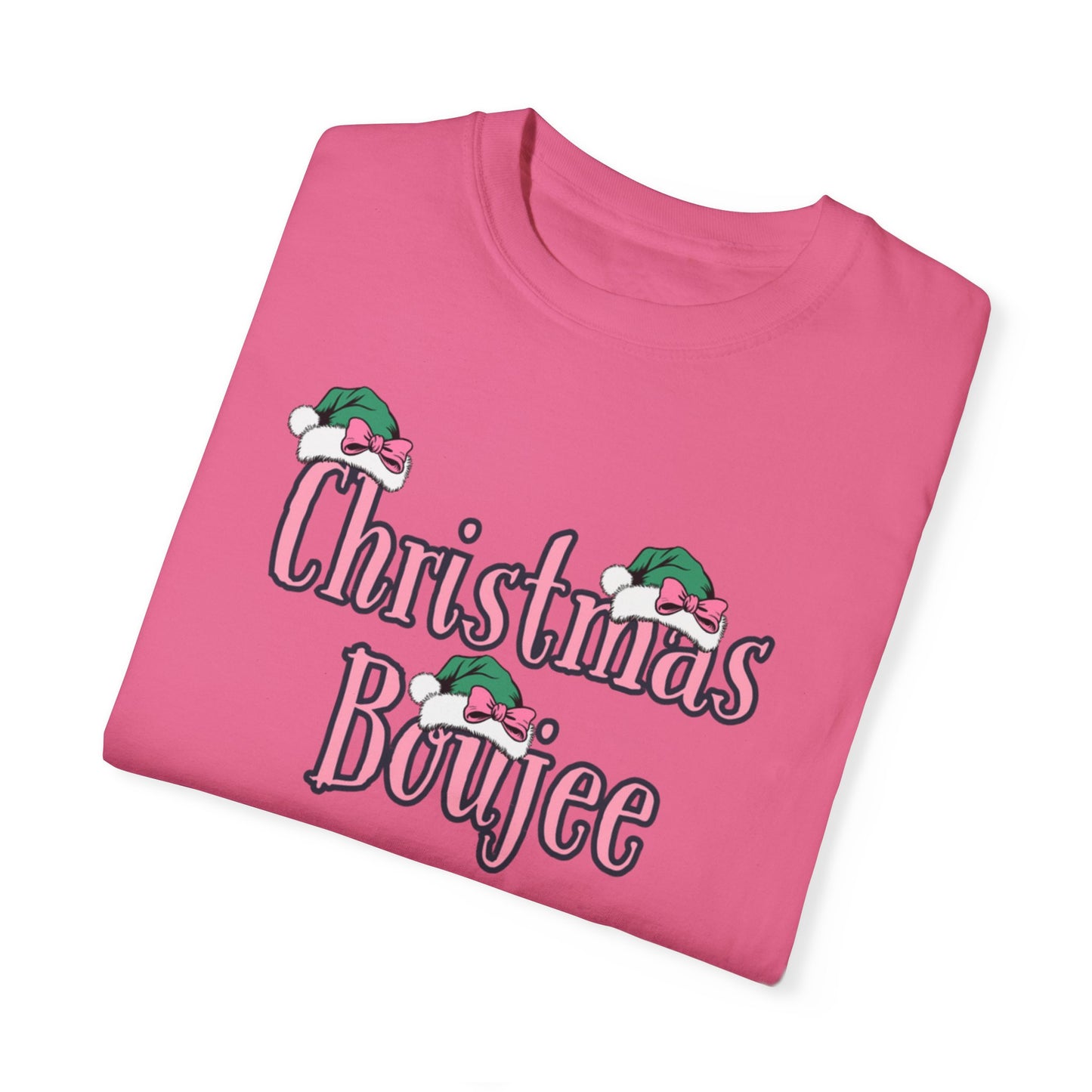 Copy of Christmas Boujee Momma T-shirt, Mom Boujee gift, Christmas Boujee shirt, Unisex Garment-Dyed T-shirt