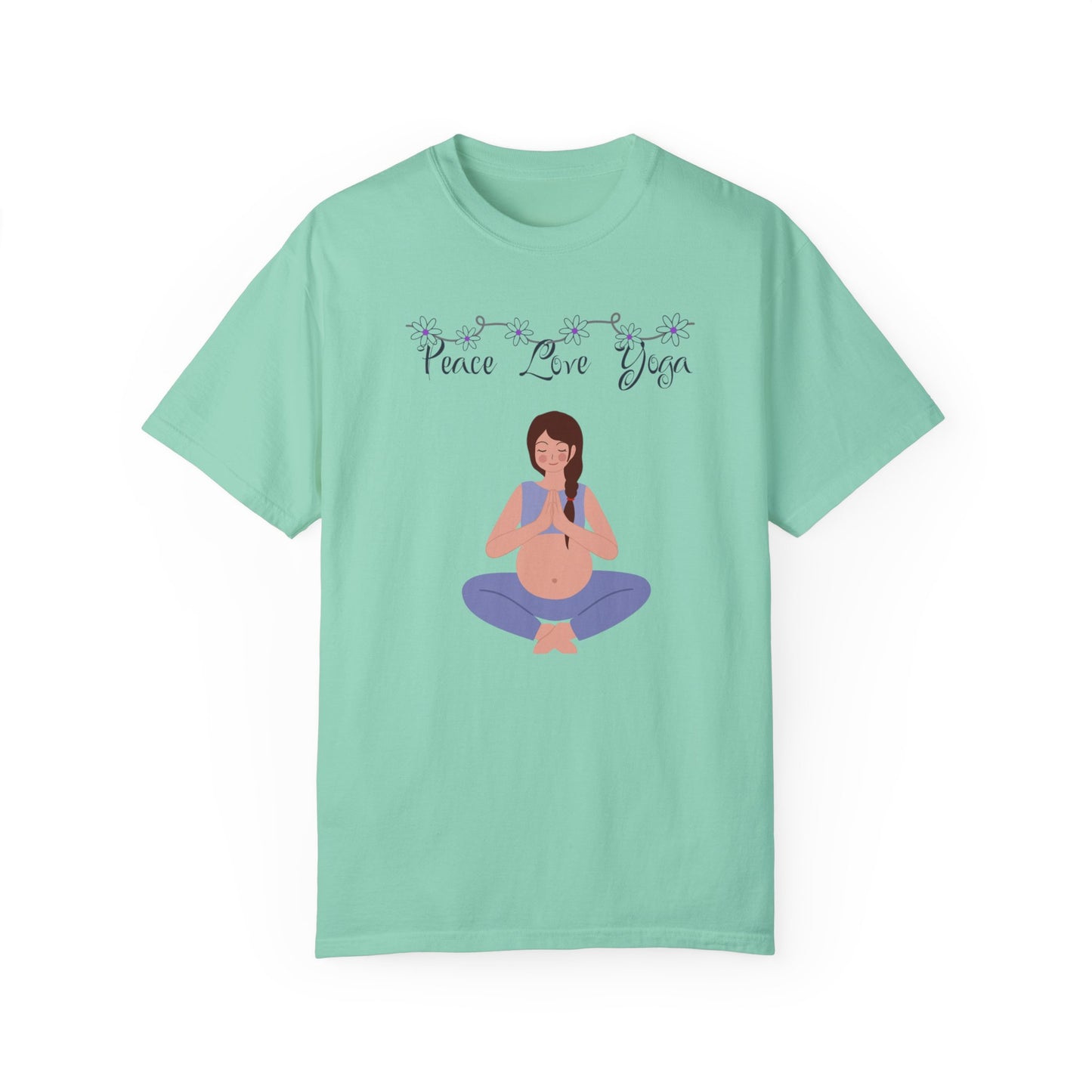 Peace Love and Pregnant Yoga Collection T- Shirt